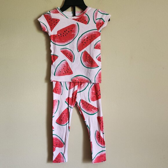 Carter’s Girls Snug Fit Watermelon Pajamas Size 12 Months - Picture 2 of 4